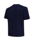 Фото #3 товара Men's Navy Seattle Kraken Big and Tall Arch Over Logo T-shirt