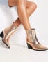 Glamorous western ankle boots in bronze exclusive to ASOS Бронзовый, 37 - фото #1