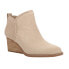 Фото #2 товара TOMS Kaia Round Toe Wedge Booties Womens Beige Casual Boots 10021310T-101