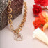 Elegant gold-plated necklace with heart Incontri SAUQ04