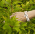 Jadeite and crystal bead bracelet MINK67 / 18
