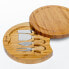 Фото #14 товара Аксессуары для приготовления пищи BlauKe® Круглая бамбуковая доска для сыра с набором ножей