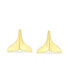 ფოტო #3 პროდუქტის Hawaiian Nautical Sea Lover Vacation Honeymoon Mermaid Fin Ocean Marine Life Whale Tail Stud Earrings For Women Sterling Silver Yellow Gold 2.5 Microns Vermeil