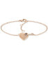 ფოტო #1 პროდუქტის Pavé Ring & Heart Link Bracelet