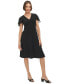 Women's Flutter-Sleeve Fit & Flare Dress