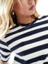 Фото #3 товара Selected Femme boxy fit t-shirt in navy stripe