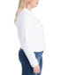 ფოტო #3 პროდუქტის Trendy Plus Size Pixie Long Sleeve Denim Jacket