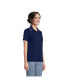 Фото #3 товара Women's Mesh Cotton Short Sleeve Polo Shirt