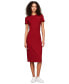 Фото #2 товара Women's Ribbed Bodycon Midi Dress