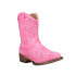 Фото #2 товара Roper Riley Round Toe Cowboy Toddler Girls Pink Casual Boots 09-017-1566-2422
