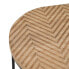 Вспомогательный стол 60 x 39,5 x 60 cm Натуральный Чёрный Металл Деревянный (2 штук)
