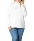 Фото #1 товара Women's Plus Size Paris Turtleneck Tunic Sweater