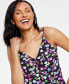 Фото #3 товара Women's Floral-Print Camisole Top, Created for Macy's