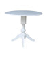 Фото #7 товара 42" Round Dual Drop Leaf Pedestal Table