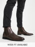 Фото #1 товара ASOS DESIGN chelsea boots in brown leather