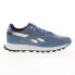 Фото #2 товара Reebok Classic Leather Mens Blue Suede Lace Up Lifestyle Sneakers Shoes