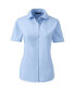 Фото #1 товара Women's School Uniform Short Sleeve Peter Pan Collar Broadcloth Shirt