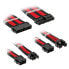 Фото #1 товара Kolink Core Standard Braided Cable Extension Kit - Jet Black/Racing Red