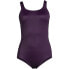 Фото #14 товара Women's Scoop Neck Soft Cup Tugless Sporty One Piece Swimsuit