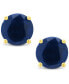 ფოტო #3 პროდუქტის Sapphire (1-1/5 ct. t.w.) Stud Earrings in 14K White Gold. Also Available in 14K Yellow Gold