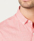 Men's Texture Check Stretch Cotton Shirt, Created for Macy's