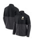 ფოტო #1 პროდუქტის Men's Black, Heathered Charcoal Notre Dame Fighting Irish Durable Raglan Full-Zip Jacket