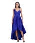 ფოტო #1 პროდუქტის Women's V-Neck Sleeveless High-Low Gown