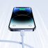 Kabel przewód do iPhone USB-C - Lightning 20W 1.2m niebieski