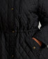 Plus Size Hooded Quilted Coat