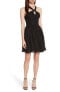 L'AGENCE 163808 Women's Valleta Silk Fit & Flare Sleeveless Black Dress Sz. 8