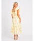 ფოტო #3 პროდუქტის Women's Ruffle Midi Elle Dress