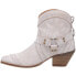 Фото #3 товара Dingo Gummy Bear Embroidery Snip Toe Pull On Cowboy Booties Womens Off White Cas