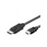 Фото #2 товара Techly ICOC-DSP-H12-020, 2 m, DisplayPort, HDMI Type A (Standard), Male, Male, Nickel