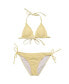 ფოტო #1 პროდუქტის Toddler, Child Girls Marigold Stripe Triangle Bikini