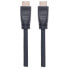 Фото #7 товара Manhattan HDMI Cable with Ethernet (CL3 rated - suitable for In-Wall use) - 4K@60Hz (Premium High Speed) - 8m - Male to Male - Black - Ultra HD 4k x 2k - In-Wall rated - Fully Shielded - Gold Plated Contacts - Lifetime Warranty - Polybag - 8 m - HDMI Type A (Standa