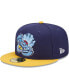 Фото #1 товара Men's Blue, Yellow Lakewood Blueclaws Marvel x Minor League 59FIFTY Fitted Hat