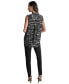 ფოტო #2 პროდუქტის Women's Printed Surplice Sleeveless Top