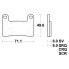 TRW MCB845SRM sintered brake pads