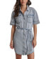 ფოტო #1 პროდუქტის Women's Denim Shirtdress