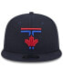 Men's Navy Toronto Blue Jays 2024 City Connect 9FIFTY Snapback Hat