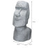 Moai Rapa Nui Kopf Figur 28x25x56cm Grau