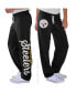 ფოტო #1 პროდუქტის Women's Black Pittsburgh Steelers Scrimmage Fleece Pants