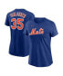 Фото #1 товара Women's Justin Verlander Royal New York Mets 2023 Name and Number T-shirt