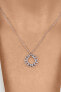 Beautiful silver necklace with zircons NCL120W