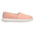 Фото #1 товара TOMS Alpargata Mallow Slip On Womens Pink Sneakers Casual Shoes 10016750T