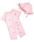 ფოტო #1 პროდუქტის Baby Girls Mermaid Rashguard and Hat, 2 Piece Set, Created for Macy's