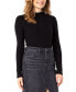 ფოტო #1 პროდუქტის Women's Long-Sleeve Ribbed Mock-Neck Sweater