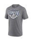 Фото #4 товара Men's Heathered Gray Tampa Bay Lightning 2022 Eastern Conference Champions Go Ahead Goal Tri-Blend T-shirt