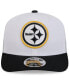 ფოტო #3 პროდუქტის Men's White/Black Pittsburgh Steelers 2024 NFL Training Camp 9SEVENTY Trucker Hat