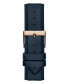 Фото #3 товара Наручные часы Stuhrling Men's Quartz Black Genuine Leather with Red Contrast Stitching Strap Watch 44mm